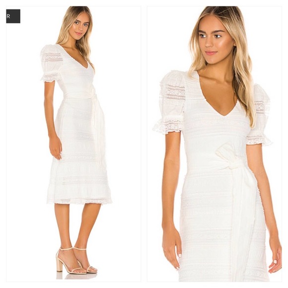 New Tularosa revolve Quinn Midi Dress White - Picture 2 of 16